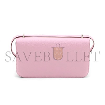 HERMES MASTER CONSTANCE ELAN EPSOM MAUVE SYLVESTRE PALLADIUM HARDWARE (26*16*6cm)